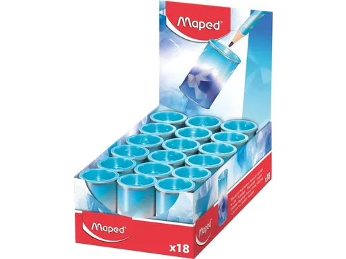 Puntenslijper Maped Arctic Vibes 1-gaats display a 18 stuks blauw
