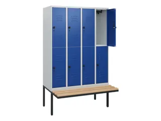 Dubbeldekse dekenkist,HxBxD 1950x1200x815mm,4x2vak.,vak B 300mm - 2