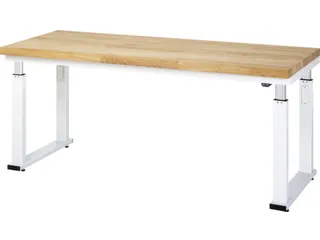 Werkbank elektrisch hoogte verstelbaar 740-1040x2000x700mm beukblad - 1