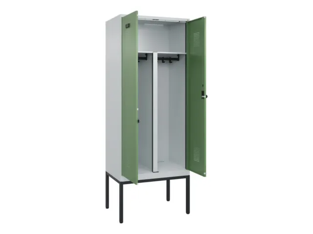 PBM-locker,HxBxD 2120x800x500mm,2vak,vak B 400mm,draaigrendel