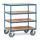 Tafelwagen 2440 500kg 850x500mm 4 etages hout rubber wielen