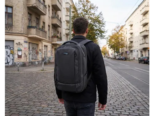rugzak Berlin 16 l 15,6 inch zwart