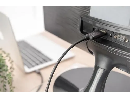 USB-C HDMI-adapter 1,8m 4K/30Hz zwart metalen behuizing