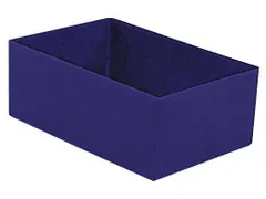 Inzetbak HxLxB 63x162x108mm Polystyreen Blauw 50 stuks