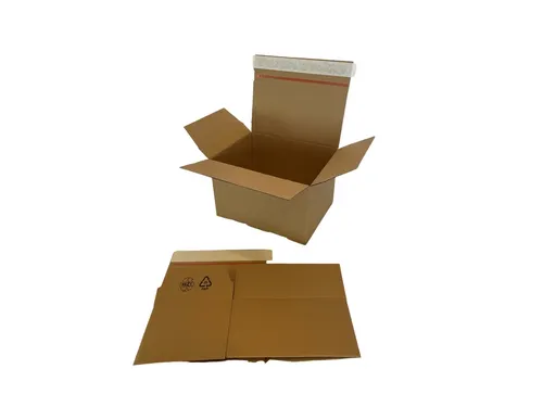 Verzenddoos Quickbox IEZZY 400x260x250mm B-golf bruin 10 stuks