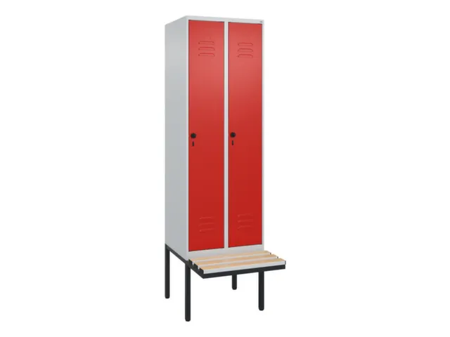 locker voor scheiding van kleding,HxBxD 2120x600x815mm,2vak
