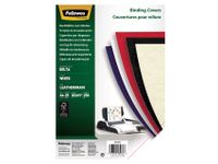 Voorblad Fellowes A4 lederlook wit 25stuks