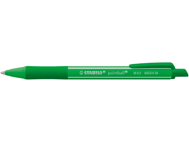 Balpen STABILO pointball colorful medium groen