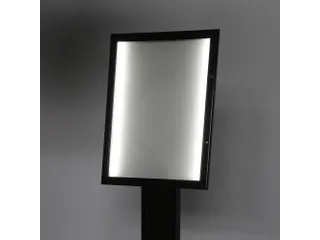 Menustandaard LED Verlicht Zwart 4xA4 - 6