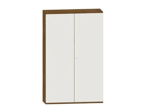 kantoorkast,HxBxD 1920x1200x430mm,decor romp noten,decor front wit
