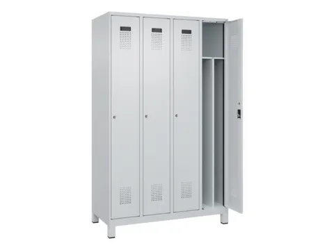 locker voor scheiding van kleding,HxBxD 1950x1200x500mm,4vak