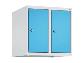 opzetkast,v. locker,2vak.,vak B 250mm,HxBxD 500x500x500mm,vleugeldeur - 1