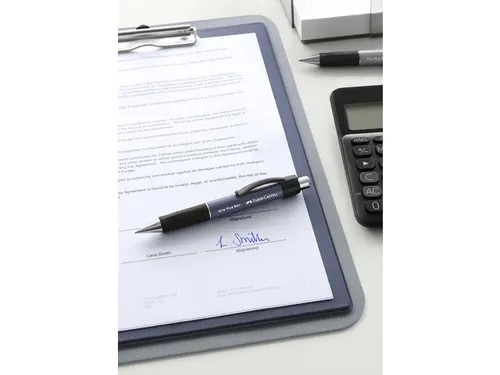Balpen Faber-Castell Grip plus steengrijs