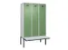 armoire vestiaire avec banc noir et blanc,HxlxP 2120x1200x815mm