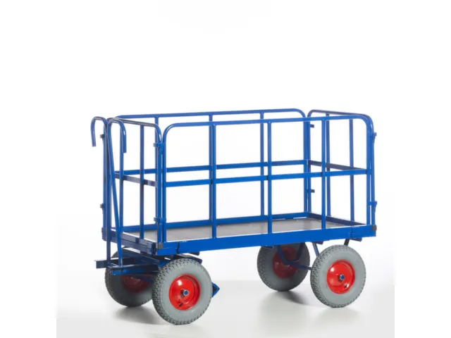 chariot à timon,force 1000kg,plateau Lxl 1530x730mm