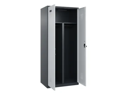 PBM-locker,HxBxD 1850x800x500mm,2vak,vak B 400mm,draaigrendel