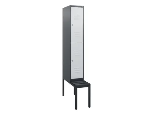 Dubbeldekse dekenkist,HxBxD 1950x300x815mm,1x2vak.,vak B 300mm