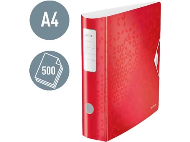 WOW ordner Active rug van 82mm Rood