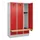 locker met bank,HxBxD 1950x1200x815mm,3vak,vak B 400mm,cilinderslot
