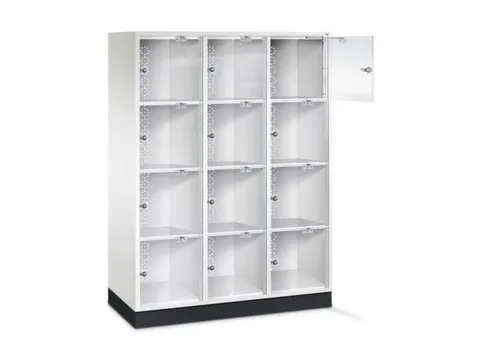 grootvolume-lockersysteem,HxBxD 1750x1220x500mm,3x4vakken,cil.-slot