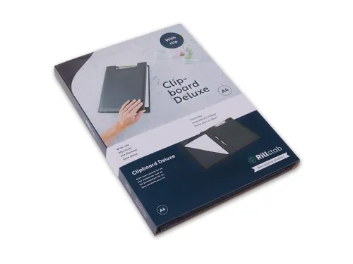 Klembordmap Rillstab RI98850 luxe kunstleder zwart A4