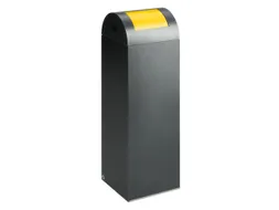 Afvalverzamelaar Zelfblussend 89 Liter 1045X320X320Mm Klemring Geel