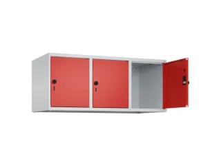 opzetkast,v. locker,3vak.,vak B 400mm,HxBxD 500x1200x500mm,vleugeldeur - 2