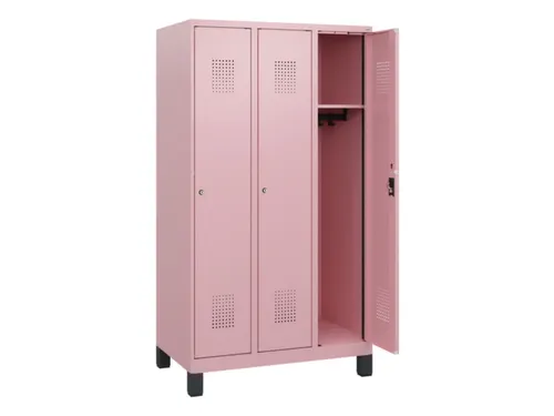 schoollocker,HxBxD 1630x900x500mm,3vak,vak B 300mm,cil.-slot,voeten