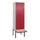 PBM-locker met bank,HxBxD 2120x600x815mm,2vak,vak B 300mm,draaigrendel