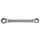 R07401213 Ratelsleutel met dubbele ring recht SW12x13mm