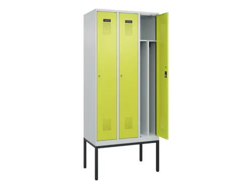 locker voor scheiding van kleding,HxBxD 2120x900x500mm,3vak