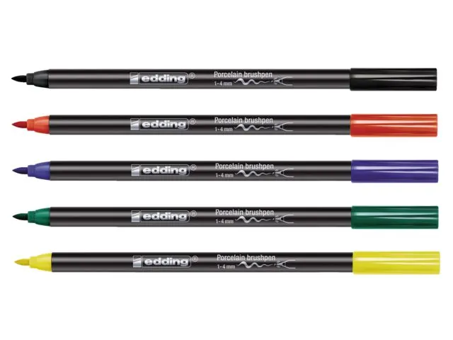 Brushpen edding 4200 porselein zwart