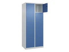 lockerkast,HxBxD 1850x800x500mm,2x5vakken,vak B 400mm,cil.-slot