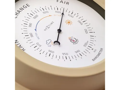 Buiten Barometer - Ø22CM - Metaal - Bruin "Orchid"