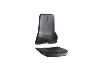 Bekledingselement Voor Werkstoel Zitting/rugleuning Pu-Schuim Zwart - 1