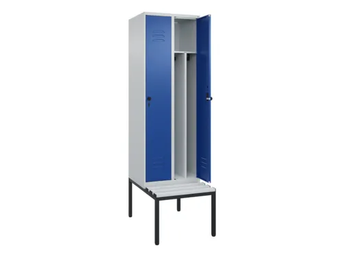 locker voor scheiding van kleding,HxBxD 2120x600x815mm,2vak