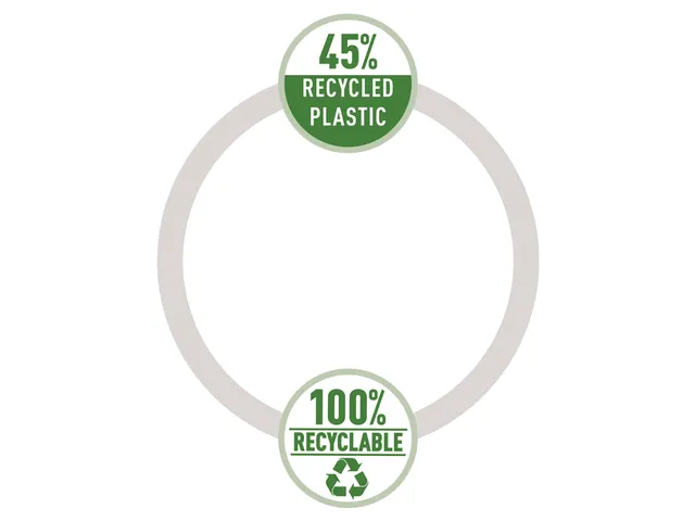 Sorteermap Leitz Recycle 12 vak karton zwart