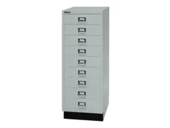 kantoor-ladekast HxBxD 940x349x432mm 9 laden romp lichtgrijs staal