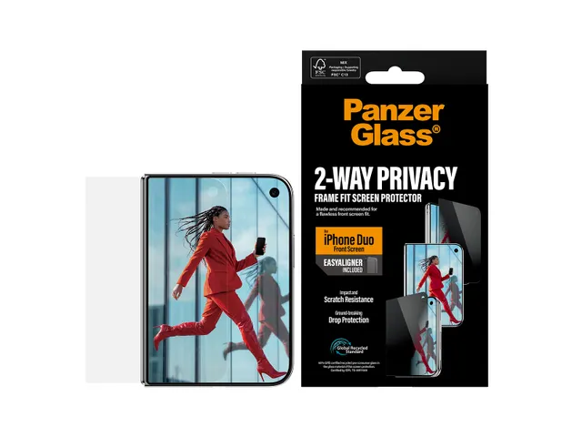 PanzerGlass Privacy Front Screen Protector iPhone Duo | FRAME FIT w