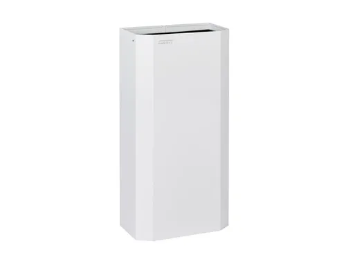 Afvalbak Staal Wit 40 liter open PPA4279