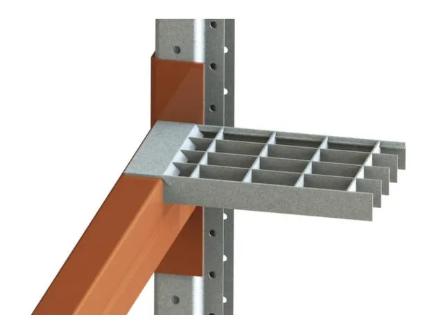 Tablette en caillebotis,p. rayonnage à palettes,lxP 2700x800mm