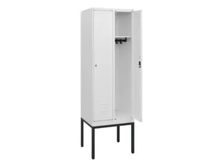locker,HxBxD 1950x600x500mm,2vak,vak B 300mm,cil.-slot,voetonderstel - 2