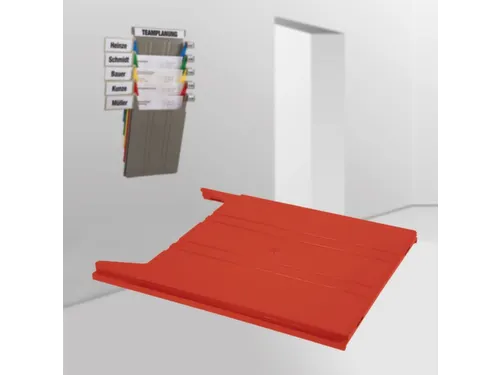 wandsorteerder,opbergvak,v. 9,HxBxD 15x240x302mm,plank(en) ABS,rood