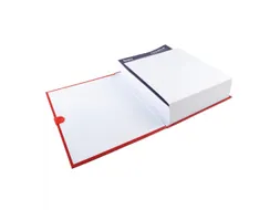 Map uitrekbare rug balacronkaft en Klittenband Rood A4 24x32cm