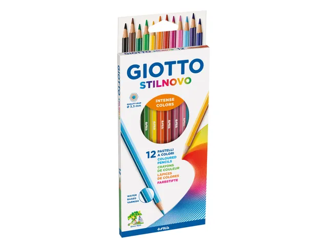 Kleurpotlood Giotto Stilnovo set à 12 kleuren