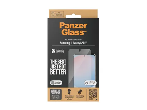 PanzerGlass Screen Protector Samsung Galaxy S24 FE | Ultra-Wide Fit