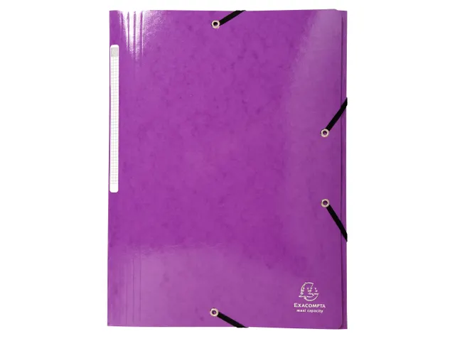 Elastomap Met 3 Kleppen In Gelamineerd Glanskarton A4 Assorti