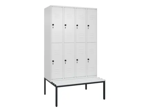 Dubbeldekse dekenkist,HxBxD 2120x1200x815mm,4x2vak.,vak B 300mm