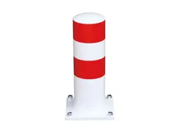 aanrijdbeveiliging paal,HxØ 500x159mm,staal,wit/rood,v. vastschroeven