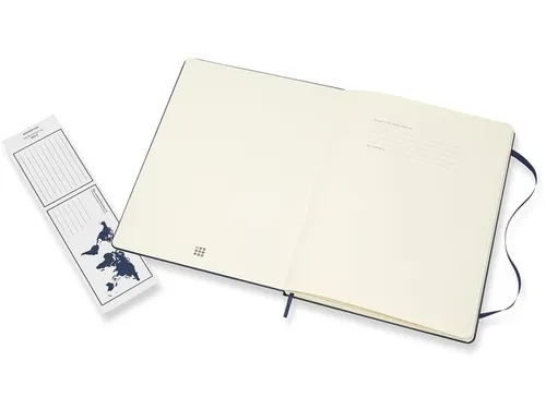 Notitieboek Moleskine XL 190x250mm lijn hard cover sapphire blue
